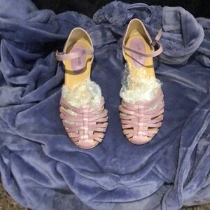 Soffspots Wedge in hard to find pale lavender 11W with ankle strap